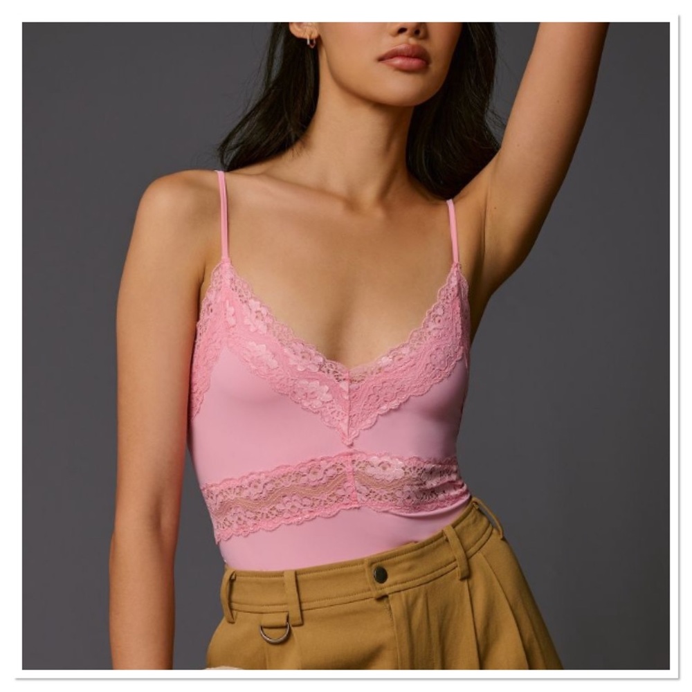 Maeve by Anthropologie Women’s English Factory Lace-Trimmed Bodysuit